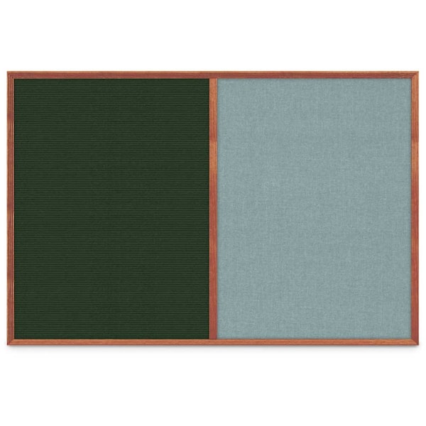Slim Style Indoor Enclosed Corkboard, 30